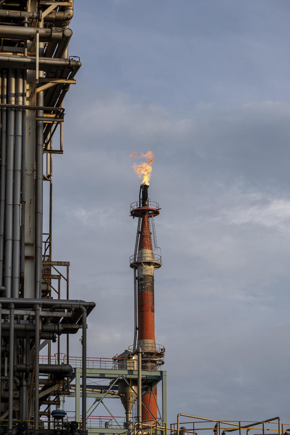 Industrial oil refinery facility