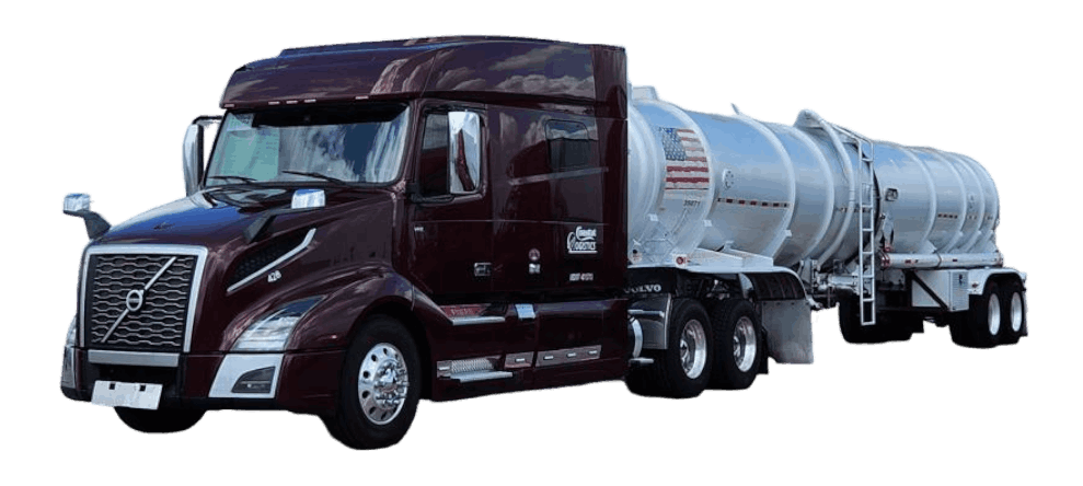 Tanker truck for petroleum transport